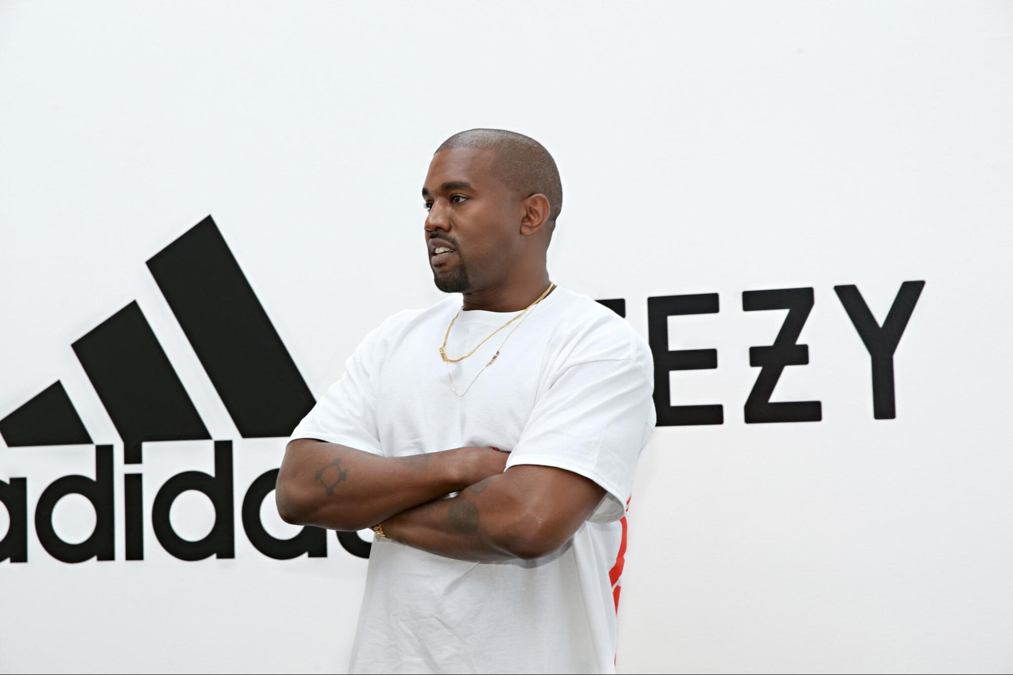 Image showing Kanye at a Yeezy x Adidas release